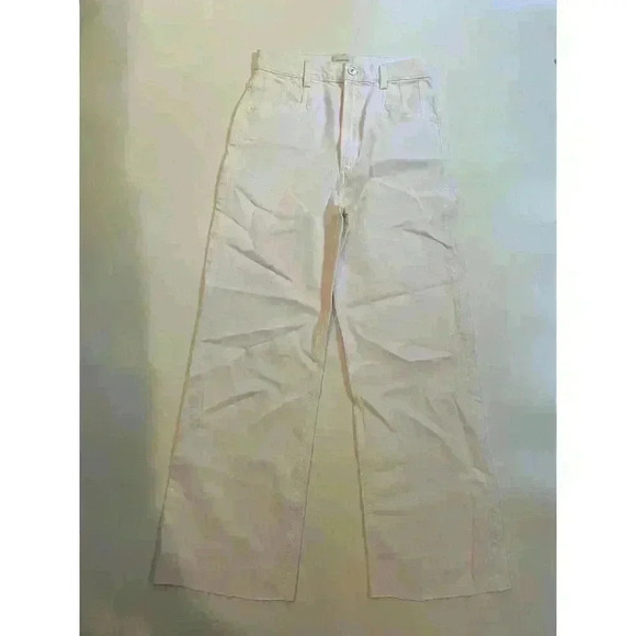 Favorite Daughter‎ Jordie Wide Leg Super High Rise 27 White $331 Originally - Picture 1 of 8